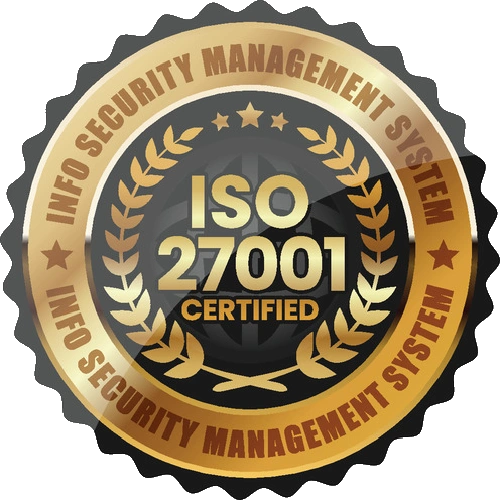 Logo certifikátu ISO 27001 - Systém manažérstva informačnej bezpečnosti